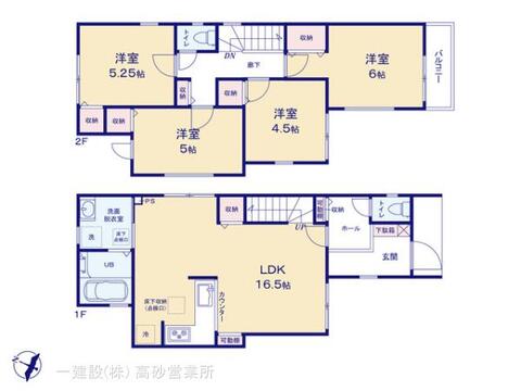 リーブルガーデン流山市富士見台１丁目 間取り3