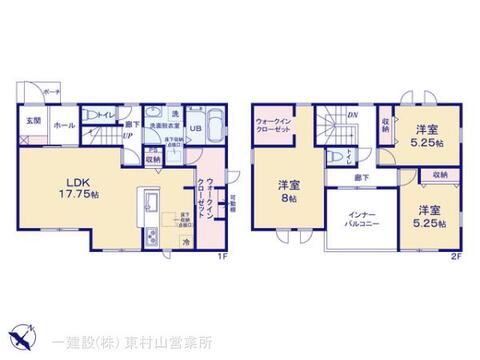 リーブルガーデン所沢市北野南第2 間取り3