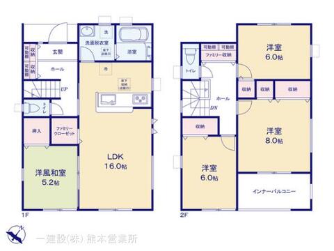 リーブルガーデン東区戸島第十三 間取り1