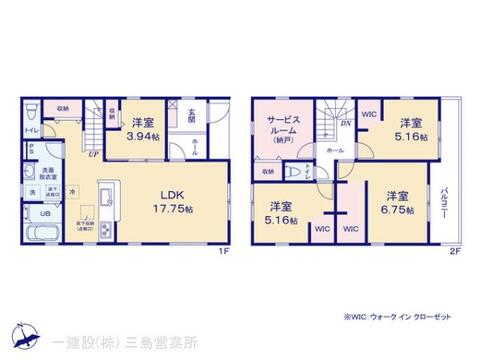 リーブルガーデン富士宮市小泉 間取り1