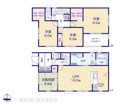 リーブルガーデン南区田井島 間取り1