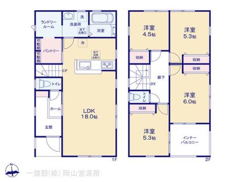 リーブルガーデン倉敷市黒崎第２ 間取り3