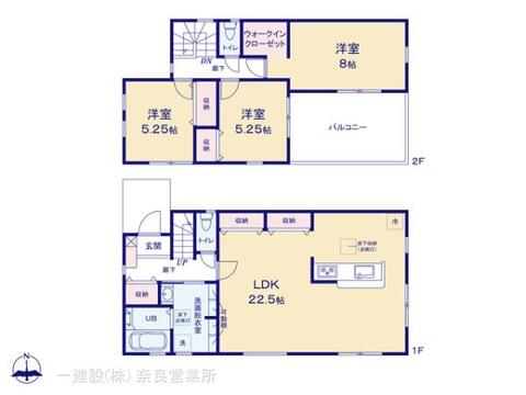 リーブルガーデン奈良法蓮町２３期 間取り1