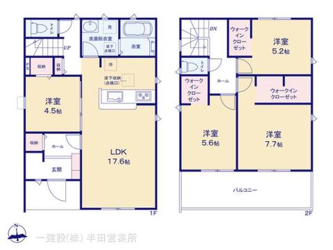 リーブルガーデン東海市富木島町北島第2 間取り1