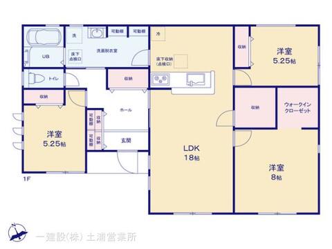 リーブルガーデン第２石岡市茨城 間取り1
