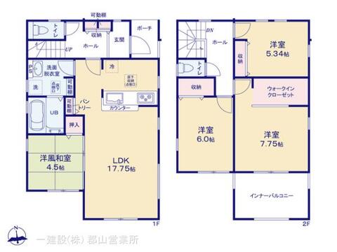 リーブルガーデン笹谷大谷地 間取り1