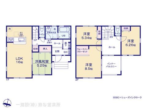 リーブルガーデン上里町七本木第6 間取り3