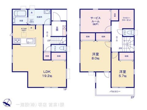 リーブルガーデン中区深井水池町 間取り1