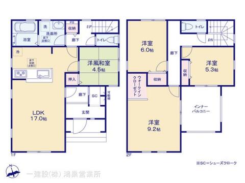 リーブルガーデン鴻巣市鴻巣第2 間取り1