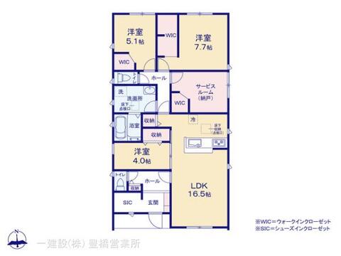 リーブルガーデン湖西市新居町浜名５８期 間取り1
