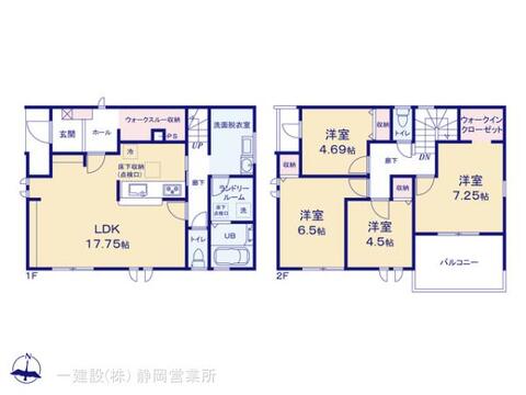 リーブルガーデン菊川市加茂 間取り1