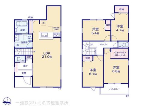 リーブルガーデン岩倉市第１宮前町 間取り3