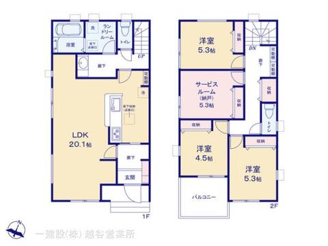リーブルガーデン八潮市緑町第7 間取り1