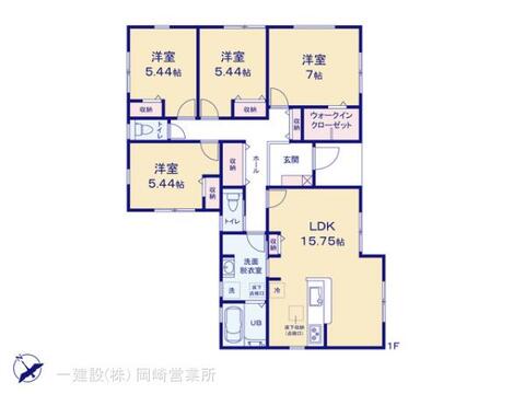 リーブルガーデン西尾第７２田貫町 間取り1