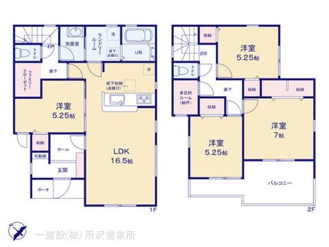 リーブルガーデン入間下藤沢第8期 間取り1