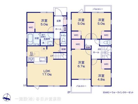 リーブルガーデン春日井市熊野桜佐区画整理 間取り1