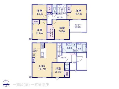 リーブルガーデン津島市役所前 間取り5