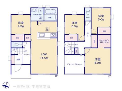 リーブルガーデン半田市新居町第１０ 間取り1