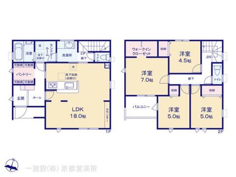 リーブルガーデン亀岡市篠町広田２期 間取り1