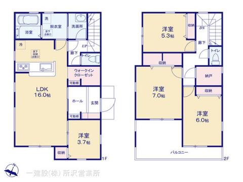 リーブルガーデン川越寺尾第４期 間取り3