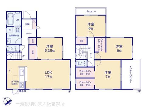 リーブルガーデン貝塚市久保9期 間取り1