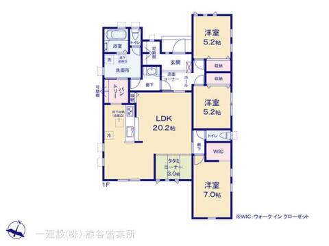 リーブルガーデン深谷田中第3 間取り1