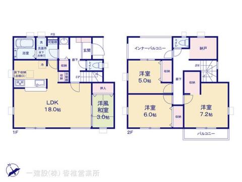 リーブルガーデン福津市津屋崎第九 間取り1