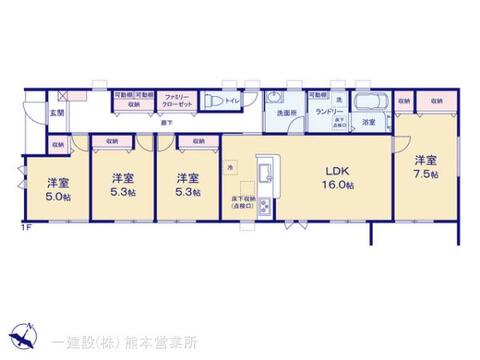 リーブルガーデン御船町小坂第二 間取り3