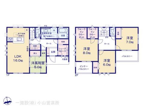 リーブルガーデン第９栃木岩舟町静 間取り1