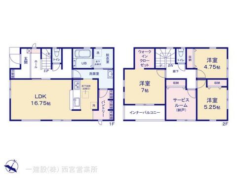 リーブルガーデン堺市中区福田１３期 間取り1