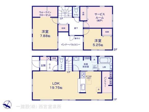 リーブルガーデン堺市中区福田１３期 間取り3