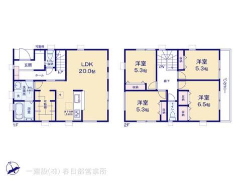 リーブルガーデン越谷市宮本町 間取り1