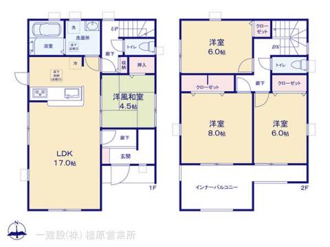 リーブルガーデン大和郡山市矢田町 間取り3