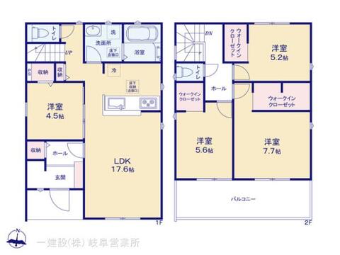 リーブルガーデン各務原市第２川島小網町 間取り5
