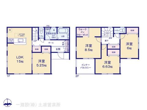 リーブルガーデン第２土浦市烏山 間取り1