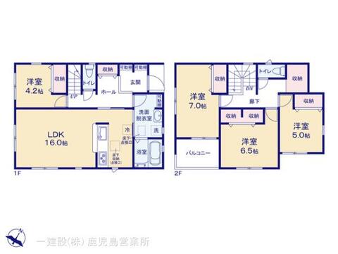 リーブルガーデン鹿児島市東谷山 間取り1