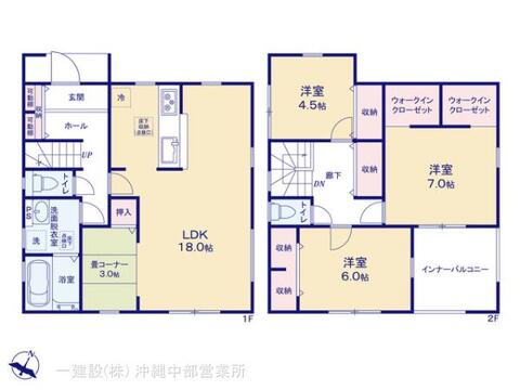 リーブルガーデンうるま市前原 間取り3