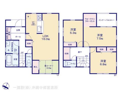リーブルガーデンうるま市前原 間取り5