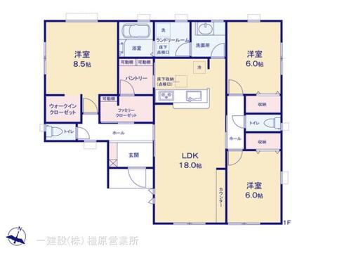 リーブルガーデン平群町上庄二丁目 間取り1