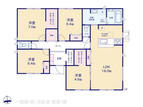 リーブルガーデン湖西新居町新居１６期 間取り1