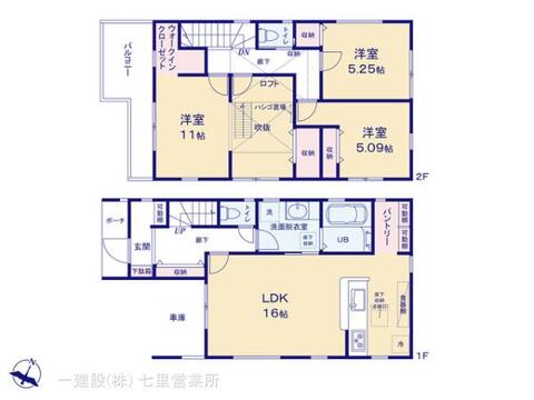 リーブルガーデン川口鳩ケ谷本町 間取り1