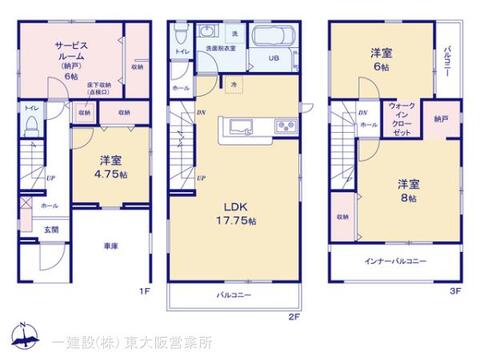 リーブルガーデン八尾市東本町 間取り1