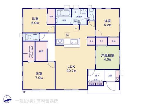 リーブルガーデン前橋小坂子町 間取り1