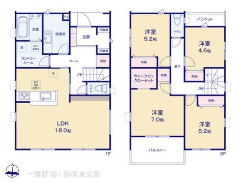 リーブルガーデン島田市旭３丁目 間取り1