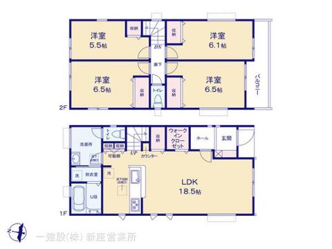 リーブルガーデン新座新堀第二 間取り1