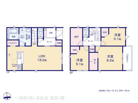 リーブルガーデン中央区泉４丁目 間取り1