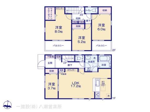リーブルガーデン岩槻区東町1期 間取り3