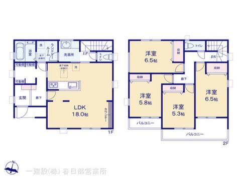 リーブルガーデン八潮市大曽根 間取り1