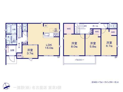 リーブルガーデン愛西市北一色町北田面 間取り1