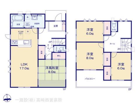 リーブルガーデン第１前橋小屋原 間取り1